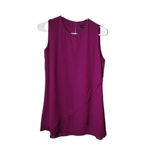 The Limited Top Womens XS Asymmetrical Layers Sleeveless Office Career Party